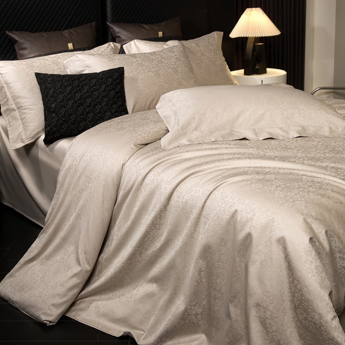 91家纺网 家纺一手货源 找家纺 （总）小丸子家纺（不发货） 2025新款亲肤舒适高端100S长绒棉纯棉银丝提花四件套