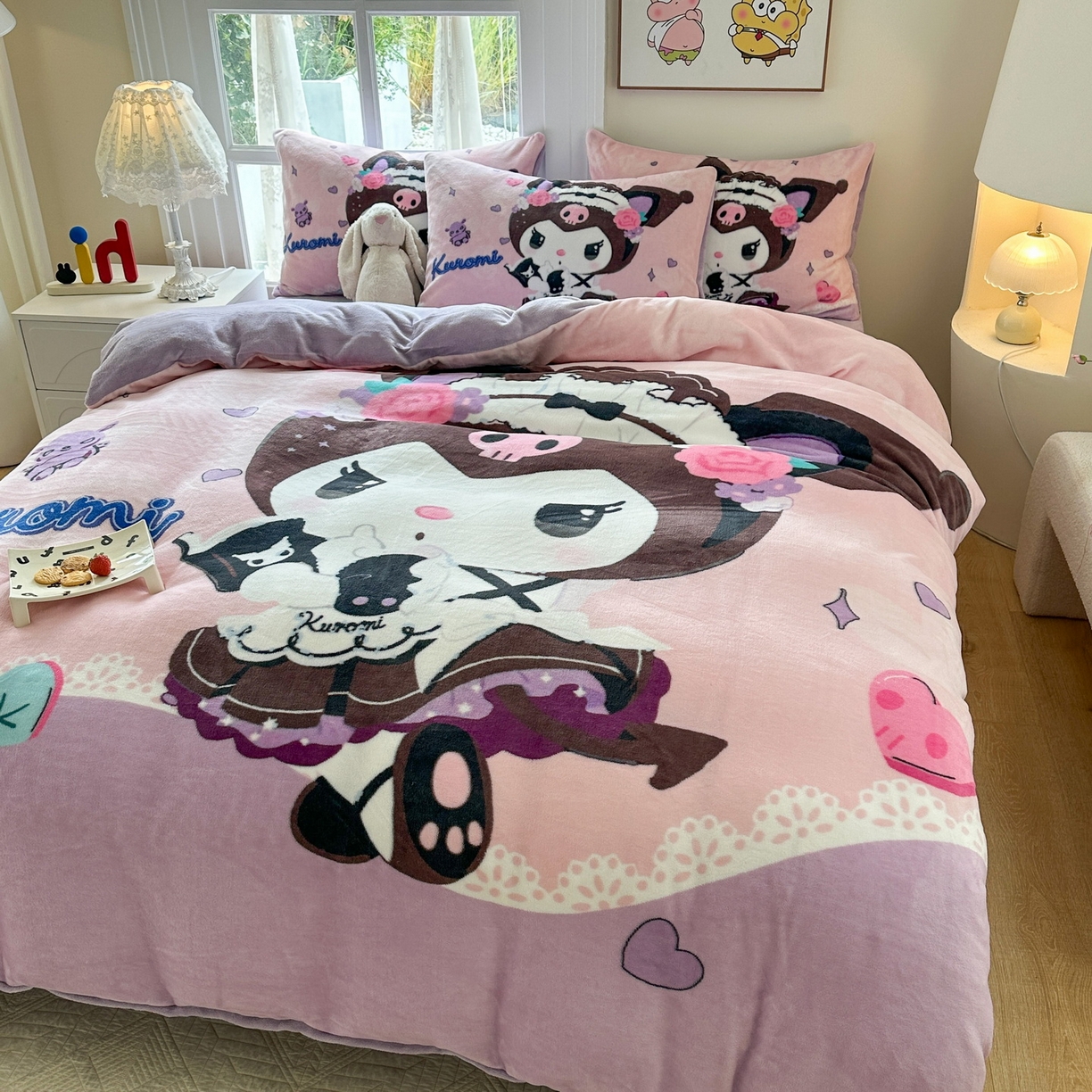 91家纺网 家纺一手货源 找家纺 （总）一电 2025新款冬季双面牛奶珊瑚绒床上四件套法兰绒床品加绒被套床单三件套-第三批