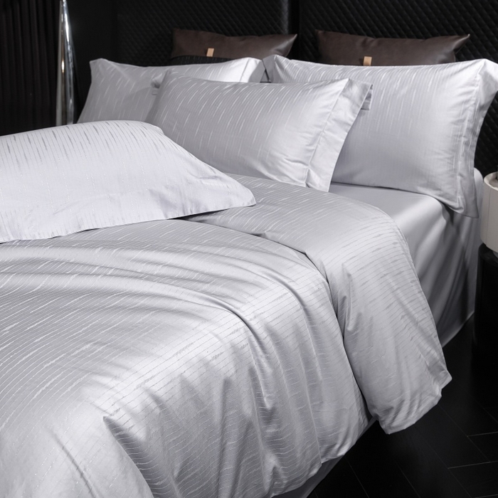 91家纺网 家纺一手货源 找家纺 小丸子家纺（不发货） 2025新款亲肤舒适高端100S长绒棉纯棉银丝提花四件套 简一099