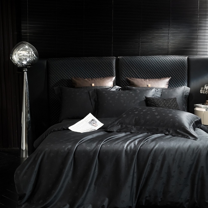 91家纺网 家纺一手货源 找家纺 小丸子家纺（不发货） 2025新款亲肤舒适高端100S长绒棉纯棉银丝提花四件套 真爱111