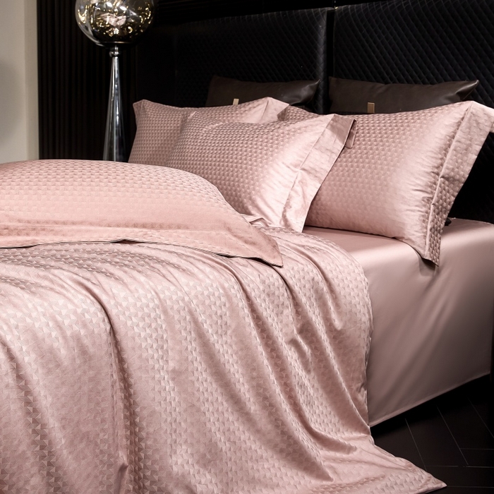 91家纺网 家纺一手货源 找家纺 小丸子家纺（不发货） 2025新款亲肤舒适高端100S长绒棉纯棉银丝提花四件套 镜莱105