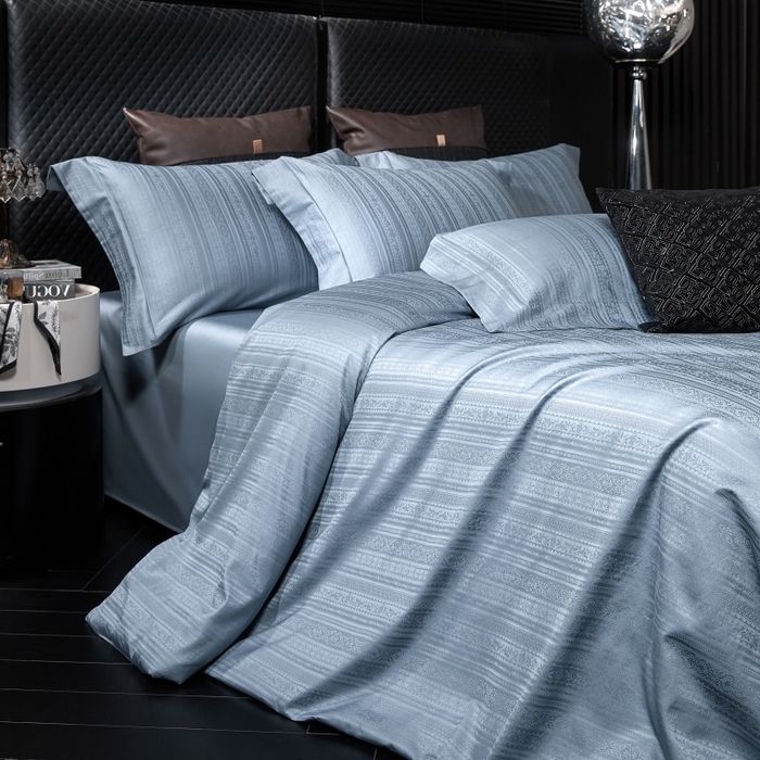 91家纺网 家纺一手货源 找家纺 小丸子家纺（不发货） 2025新款亲肤舒适高端100S长绒棉纯棉银丝提花四件套 非凡084