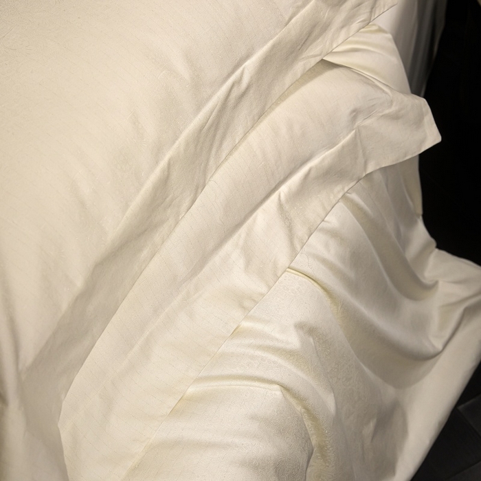 91家纺网 家纺一手货源 找家纺 小丸子家纺（不发货） 2025新款亲肤舒适高端100S长绒棉纯棉银丝提花四件套 艺术之韵034