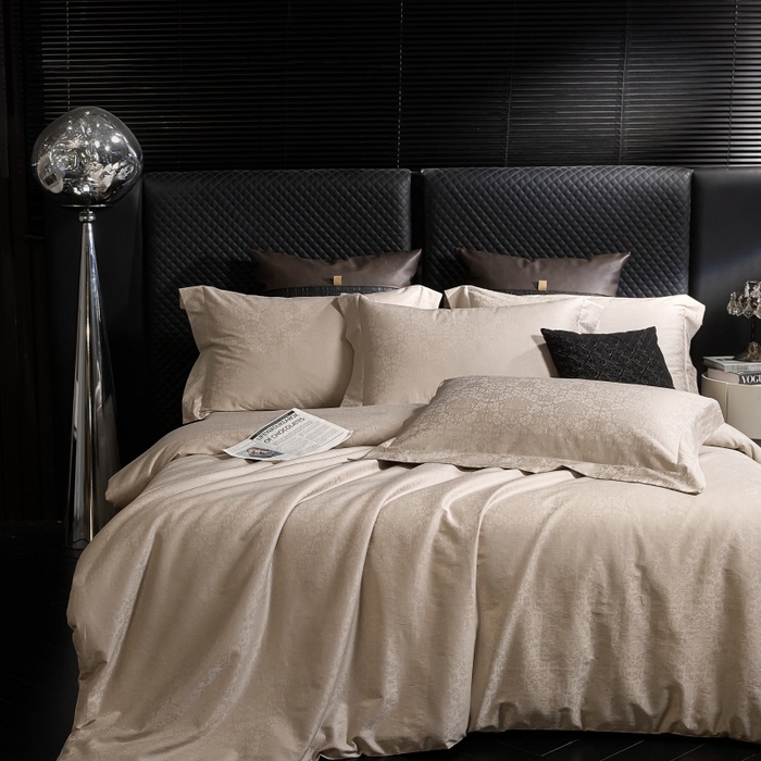 91家纺网 家纺一手货源 找家纺 小丸子家纺（不发货） 2025新款亲肤舒适高端100S长绒棉纯棉银丝提花四件套 罗浮宫079