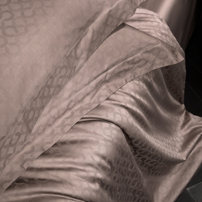 91家纺网 家纺一手货源 找家纺 小丸子家纺（不发货） 2025新款亲肤舒适高端100S长绒棉纯棉银丝提花四件套 麦图089