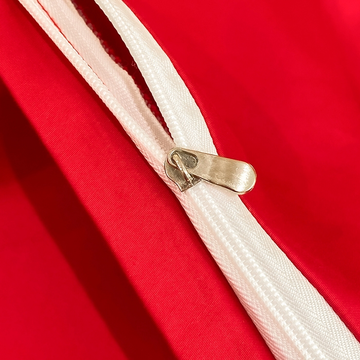 91家纺网 家纺一手货源 找家纺 置顶家纺 2025新款亲肤磨毛刺绣婚庆四件套系列-棚拍 百喜图-大红