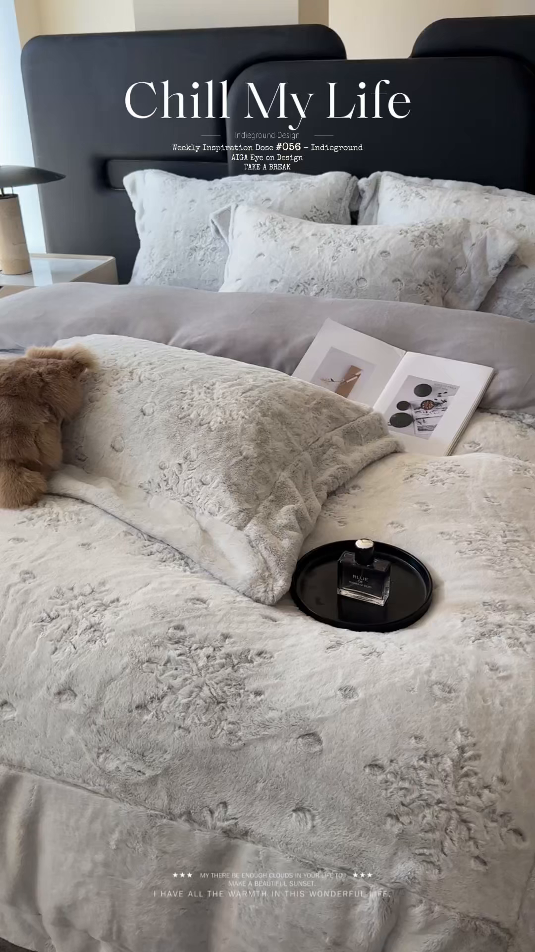 91家纺网 家纺一手货源 找家纺 丞音家纺 2025秋冬新款A类轻奢皮草绒加厚水貂绒保暖牛奶绒床上用品珊瑚绒四件套床单被套 路易斯-高级灰