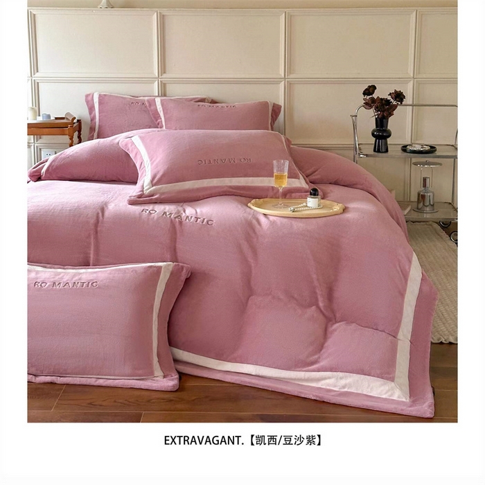 91家纺网 家纺一手货源 找家纺 （总）2025新款蚕丝棉四件套-凯西系列