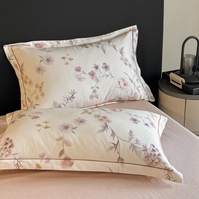 91家纺网 家纺一手货源 找家纺 （总）大柏树 2025新款亲肤舒适全棉纯棉磨毛四件套单枕套 枕套单件