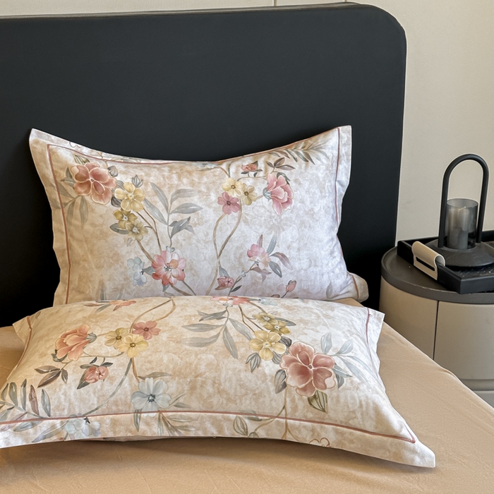 91家纺网 家纺一手货源 找家纺 （总）大柏树 2025新款亲肤舒适全棉纯棉磨毛四件套单枕套 枕套单件