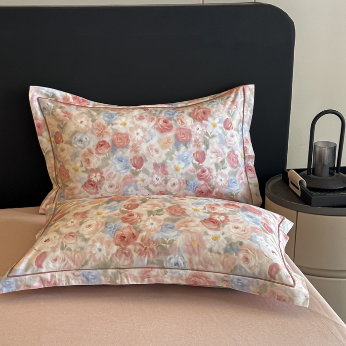 91家纺网 家纺一手货源 找家纺 （总）大柏树 2025新款亲肤舒适全棉纯棉磨毛四件套单枕套 枕套单件