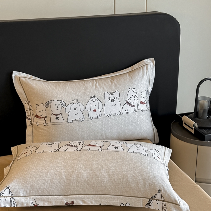 91家纺网 家纺一手货源 找家纺 （总）大柏树 2025新款亲肤舒适全棉纯棉磨毛四件套单枕套 枕套单件