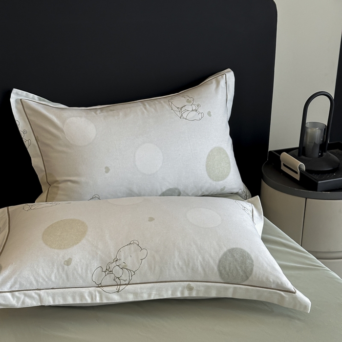 91家纺网 家纺一手货源 找家纺 （总）大柏树 2025新款亲肤舒适全棉纯棉磨毛四件套单枕套 枕套单件