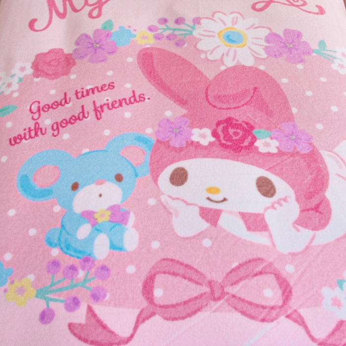 91家纺网 家纺一手货源 找家纺 吉咪兔家纺 2025新款大版三丽鸥库洛米美乐蒂牛奶绒幼儿园被子三件套保暖被褥六件套 花花美乐蒂