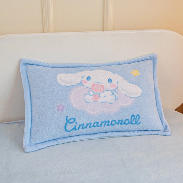 91家纺网 家纺一手货源 找家纺 吉咪兔家纺 2025新款大版三丽鸥库洛米美乐蒂牛奶绒幼儿园被子三件套保暖被褥六件套 云朵玉桂狗