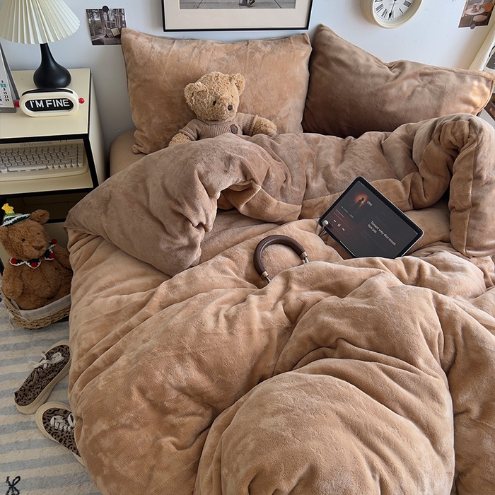 91家纺网 家纺一手货源 找家纺 （总）原素 2025夏季冰丝韩系大花边水洗真丝四件套