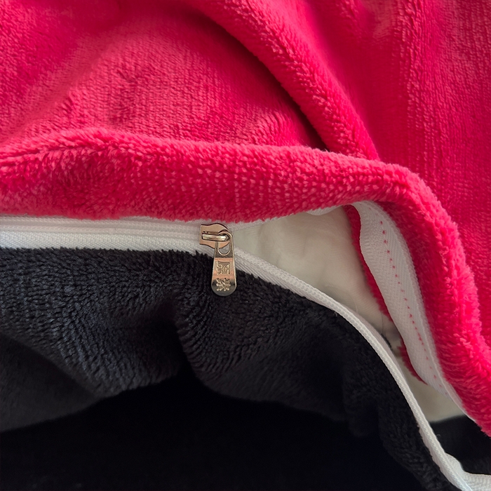 91家纺网 家纺一手货源 找家纺 原素 2025秋冬加厚双拼纯色牛奶绒四件套 牛奶绒-可可红暗黑