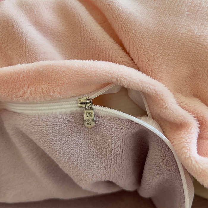 91家纺网 家纺一手货源 找家纺 原素 2025秋冬加厚双拼纯色牛奶绒四件套 牛奶绒-浅粉香芋紫