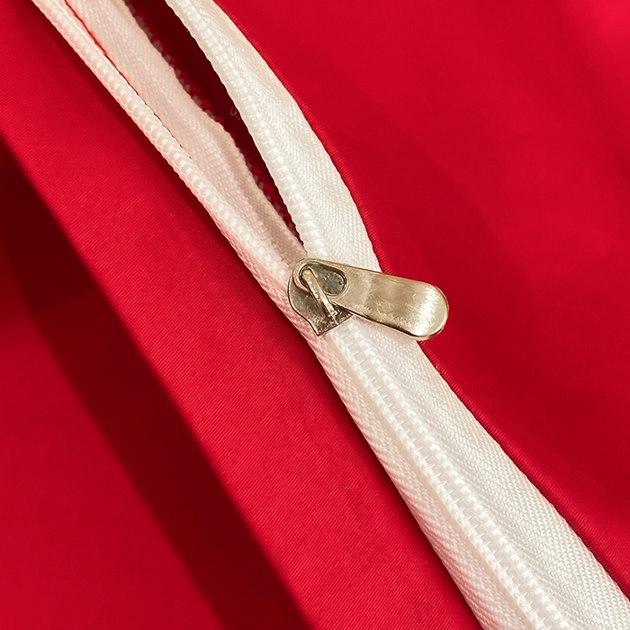 91家纺网 家纺一手货源 找家纺 置顶家纺 2025新款亲肤磨毛刺绣婚庆四件套系列-棚拍 龙华凤贵-大红