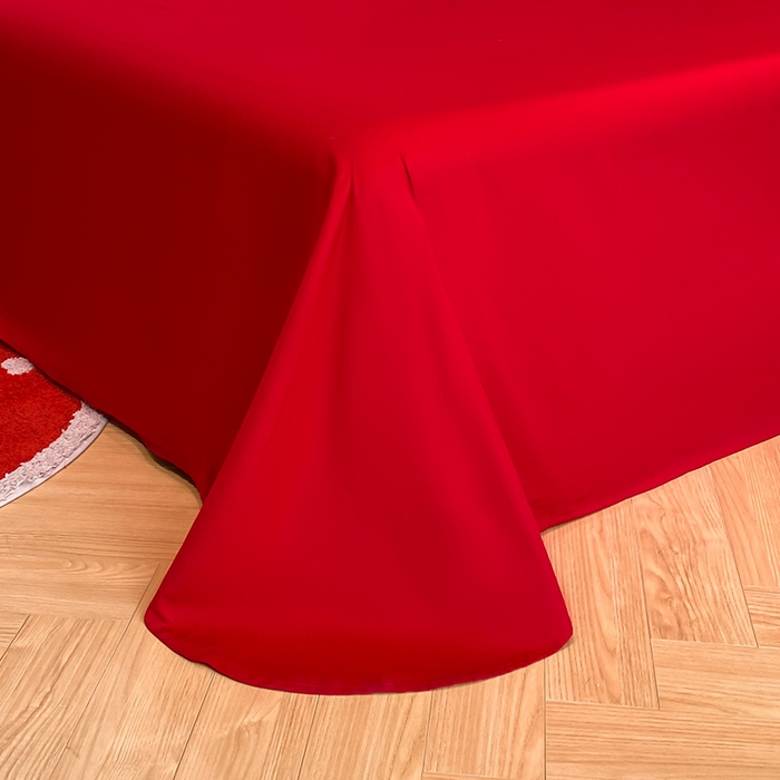 91家纺网 家纺一手货源 找家纺 置顶家纺 2025新款亲肤磨毛刺绣婚庆四件套系列-棚拍 龙腾凤跃-大红