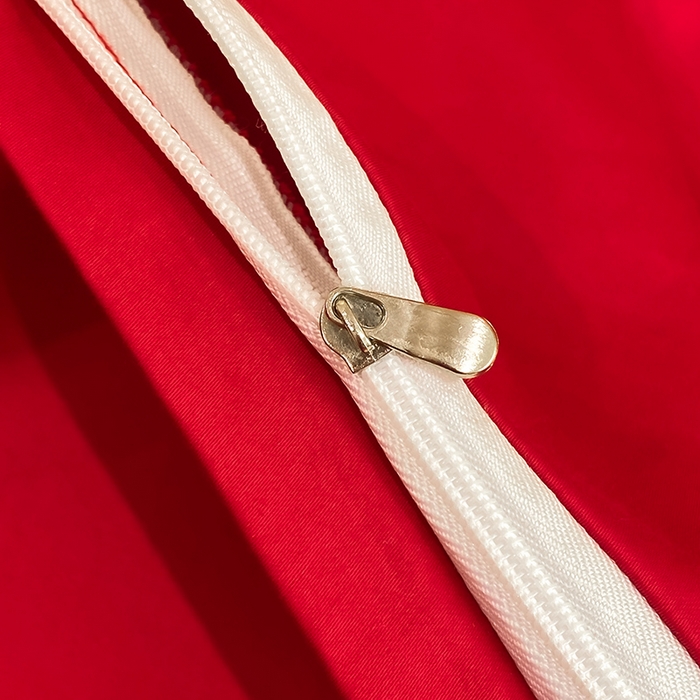 91家纺网 家纺一手货源 找家纺 置顶家纺 2025新款亲肤磨毛刺绣婚庆四件套系列-棚拍 盛世龙凤-大红