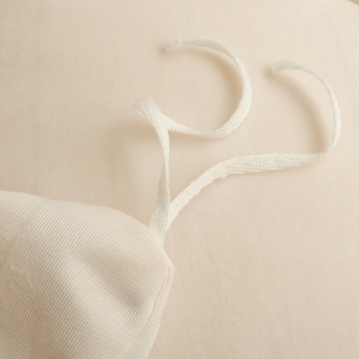 91家纺网 家纺一手货源 找家纺 啊雅家居 2025新款亲肤舒适贝壳边宝宝绒纯色四件套 贝壳乳白