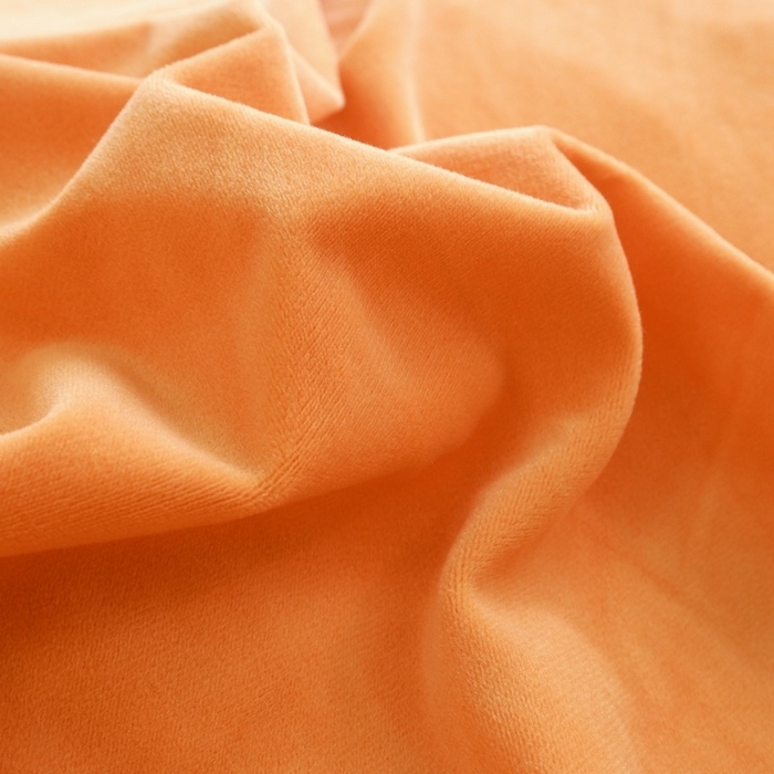 91家纺网 家纺一手货源 找家纺 啊雅家居 2025新款亲肤舒适贝壳边宝宝绒纯色四件套 贝壳果橙