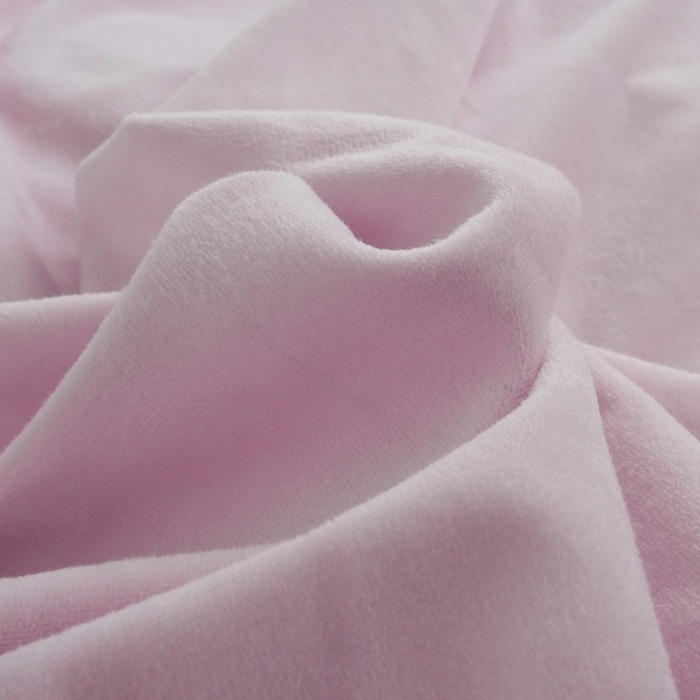 91家纺网 家纺一手货源 找家纺 啊雅家居 2025新款亲肤舒适贝壳边宝宝绒纯色四件套 贝壳清粉