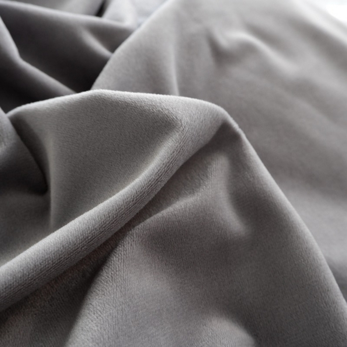 91家纺网 家纺一手货源 找家纺 啊雅家居 2025新款亲肤舒适贝壳边宝宝绒纯色四件套 贝壳银灰