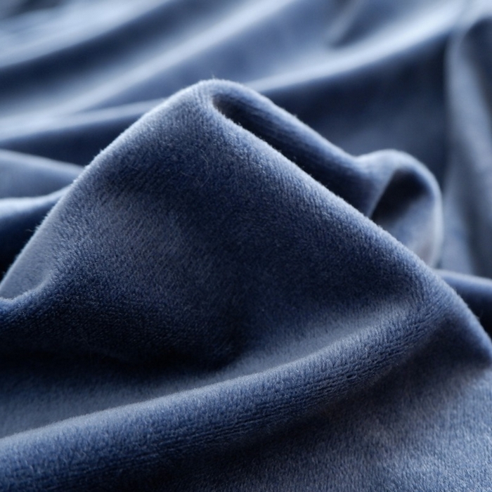 91家纺网 家纺一手货源 找家纺 啊雅家居 2025新款亲肤舒适贝壳边宝宝绒纯色四件套 贝壳藏青