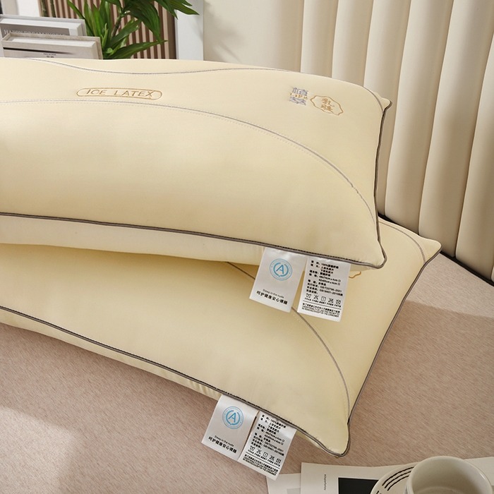 91家纺网 家纺一手货源 找家纺 （总）浩宇家纺 2025新款植萃乳胶乳胶单边枕枕头直播爆款助眠枕芯家用舒适款枕皮枕壳批发