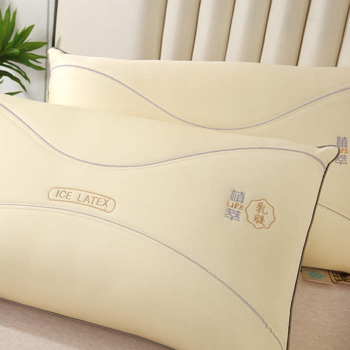 91家纺网 家纺一手货源 找家纺 （总）浩宇家纺 2025新款植萃乳胶乳胶单边枕枕头直播爆款助眠枕芯家用舒适款枕皮枕壳批发