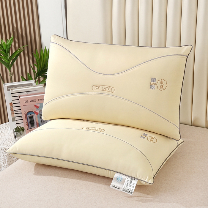 91家纺网 家纺一手货源 找家纺 （总）浩宇家纺 2025新款植萃乳胶乳胶单边枕枕头直播爆款助眠枕芯家用舒适款枕皮枕壳批发