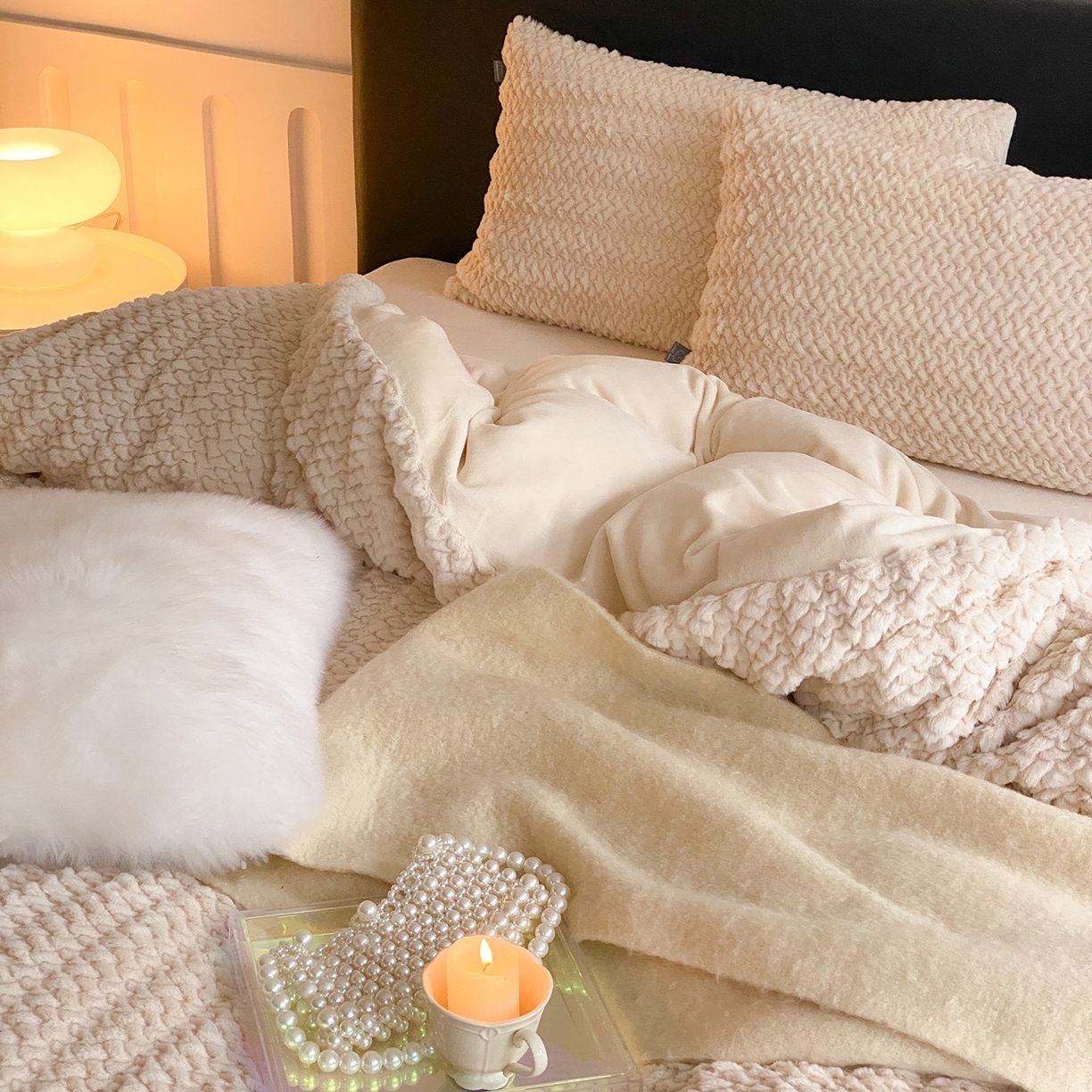 91家纺网 家纺一手货源 找家纺 （总）玉宇阁家居 2025新款进口卷毛狨加厚四件套-托斯卡纳（控价228/305/315/315/315/335（券后控价） 床笠款套件可定制（适用于 10-22cm 高床垫））