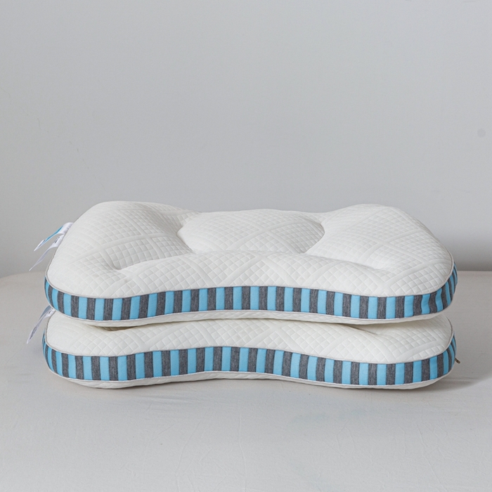 91家纺网 家纺一手货源 找家纺 （总）浩宇家纺 2025新款针织云朵枕SPA枕头直播爆款护颈椎助眠枕芯家用舒适款枕皮枕壳批发