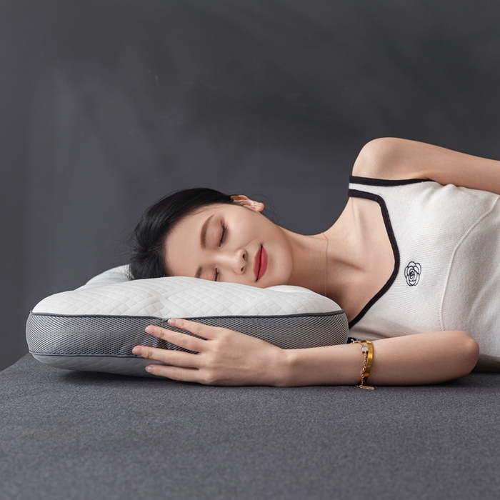 91家纺网 家纺一手货源 找家纺 （总）浩宇家纺 2025新款针织立体SPA枕枕头直播爆款护颈椎助眠枕芯家用舒适款枕皮枕壳批发