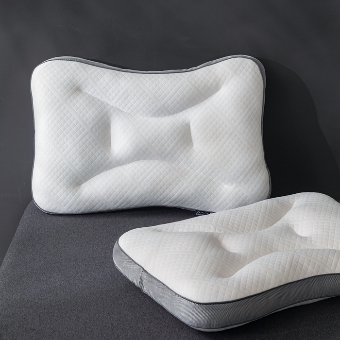 91家纺网 家纺一手货源 找家纺 （总）浩宇家纺 2025新款针织立体SPA枕枕头直播爆款护颈椎助眠枕芯家用舒适款枕皮枕壳批发