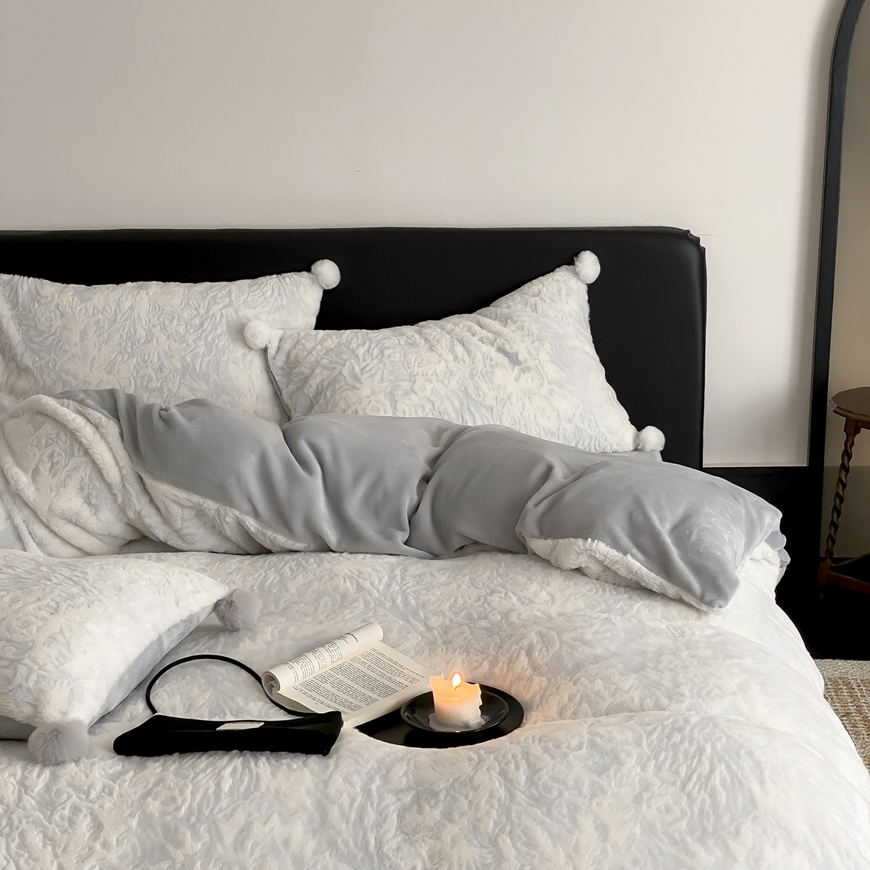 91家纺网 家纺一手货源 找家纺 （总）玉宇阁家居 2025新款230g高克重牛奶绒立体提花雕花四件套-浮雕的纹理（228/305/315/315/315/335（券后控价））