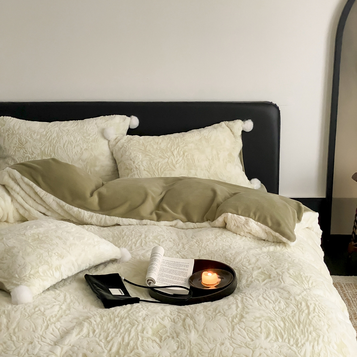 91家纺网 家纺一手货源 找家纺 玉宇阁家居 2025新款230g高克重牛奶绒立体提花雕花四件套-浮雕的纹理（228/305/315/315/315/335（券后控价）） 浮雕的纹理-橡木苔绿