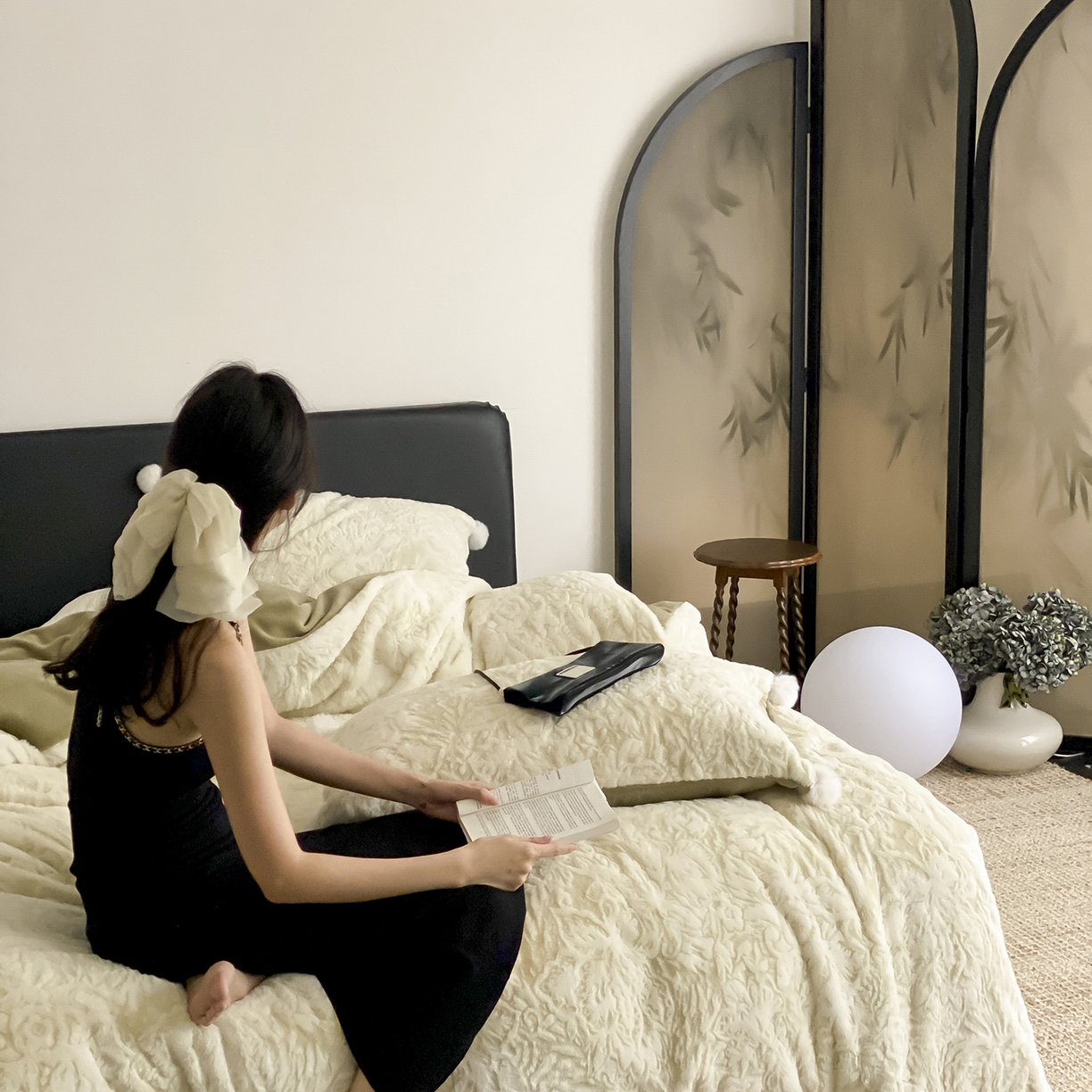 91家纺网 家纺一手货源 找家纺 玉宇阁家居 2025新款230g高克重牛奶绒立体提花雕花四件套-浮雕的纹理（228/305/315/315/315/335（券后控价）） 浮雕的纹理-橡木苔绿