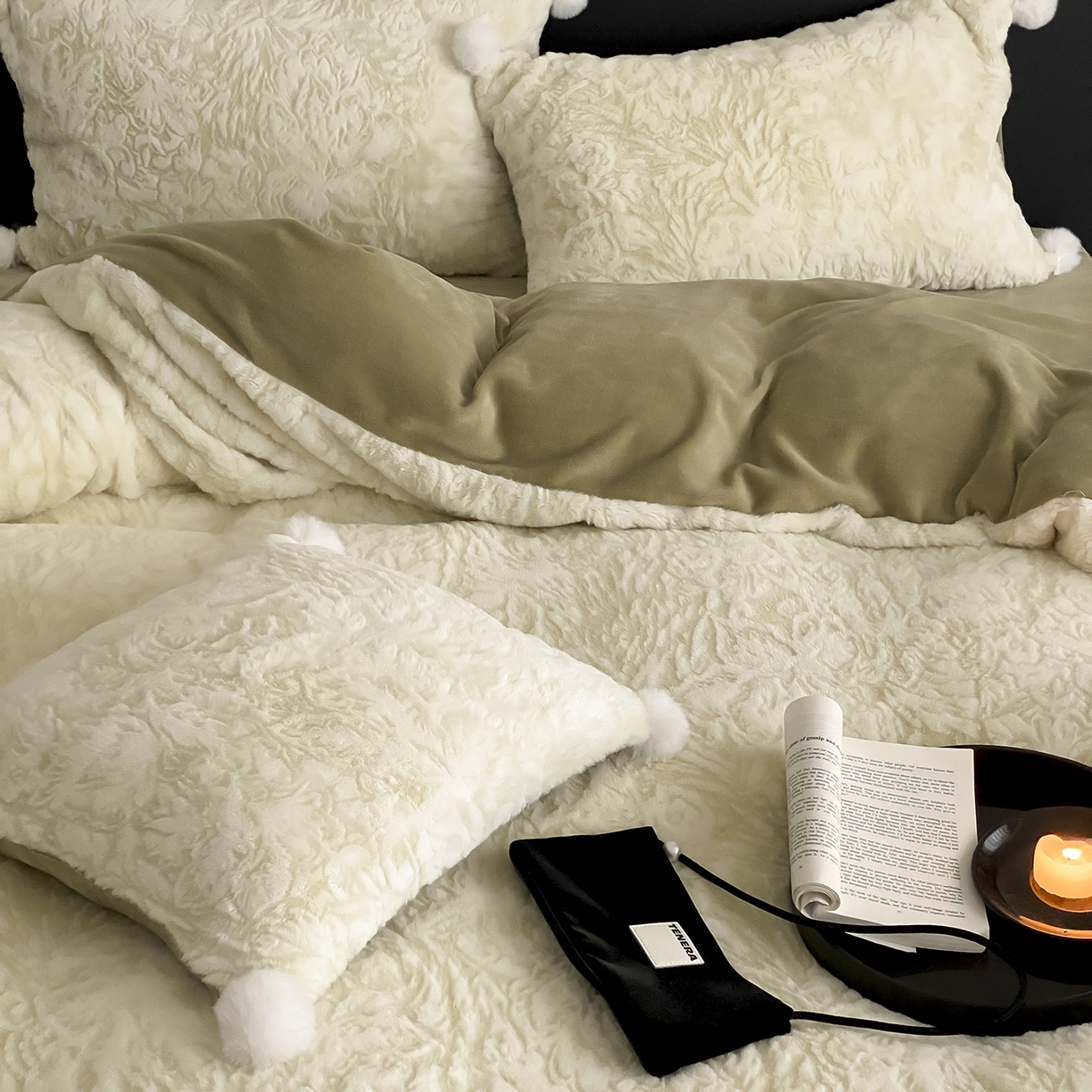 91家纺网 家纺一手货源 找家纺 玉宇阁家居 2025新款230g高克重牛奶绒立体提花雕花四件套-浮雕的纹理（228/305/315/315/315/335（券后控价）） 浮雕的纹理-橡木苔绿