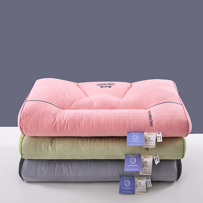 91家纺网 家纺一手货源 找家纺 （总）浩宇家纺 2025新款颈护安枕直播爆款枕头区间定位助眠护颈款枕芯成人家用枕皮批发