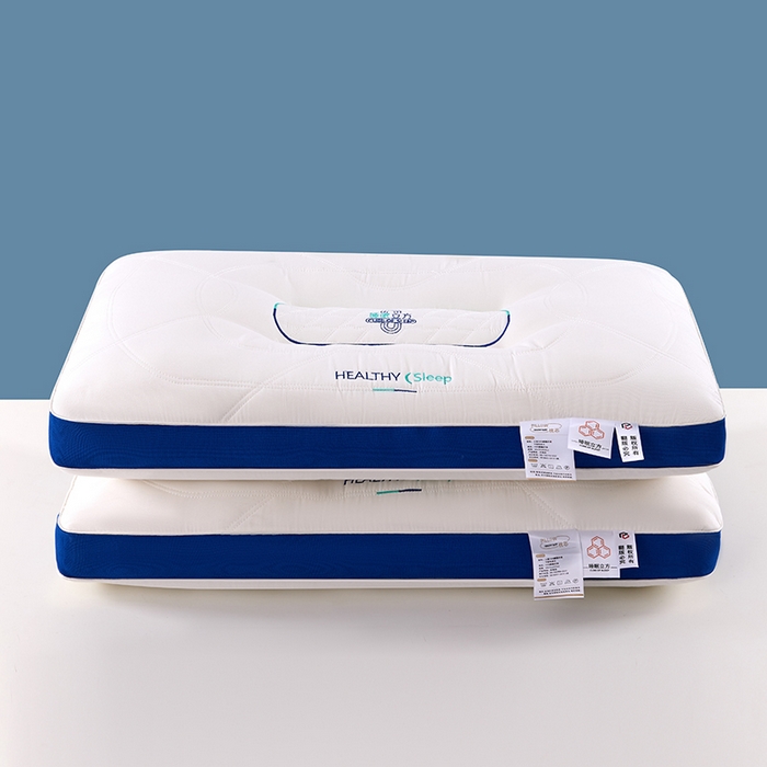 91家纺网 家纺一手货源 找家纺 （总）浩宇家纺 2025新款睡眠立方护颈枕皮（加厚乳胶）护颈枕芯直播爆款成人枕头家用舒适助眠枕