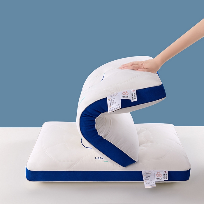 91家纺网 家纺一手货源 找家纺 （总）浩宇家纺 2025新款睡眠立方护颈枕皮（加厚乳胶）护颈枕芯直播爆款成人枕头家用舒适助眠枕