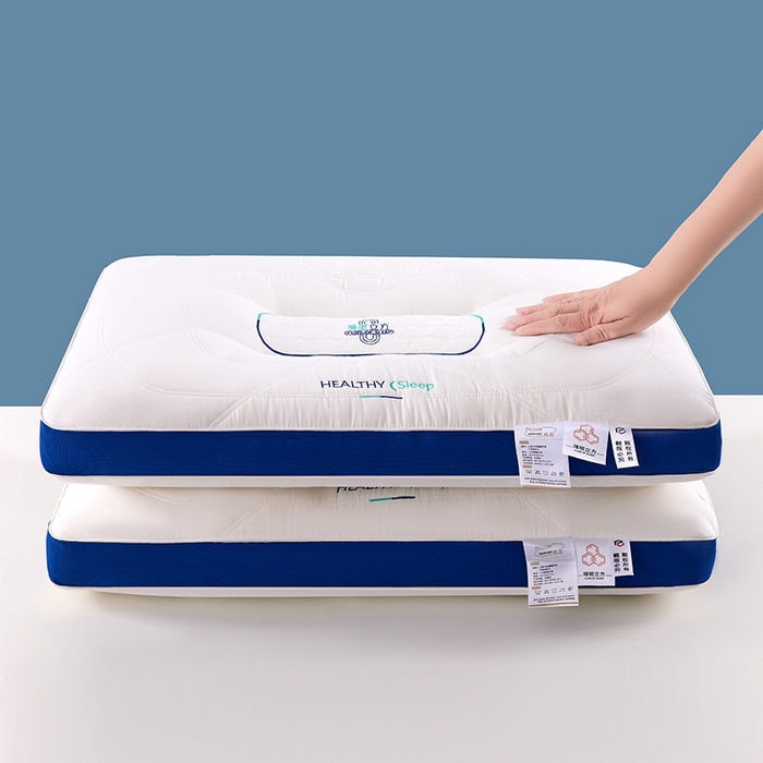 91家纺网 家纺一手货源 找家纺 （总）浩宇家纺 2025新款睡眠立方护颈枕皮（加厚乳胶）护颈枕芯直播爆款成人枕头家用舒适助眠枕