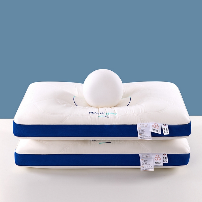 91家纺网 家纺一手货源 找家纺 （总）浩宇家纺 2025新款睡眠立方护颈枕皮（加厚乳胶）护颈枕芯直播爆款成人枕头家用舒适助眠枕