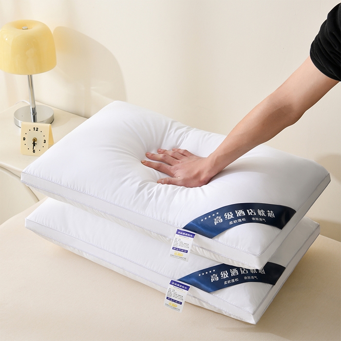 91家纺网 家纺一手货源 找家纺 浩宇家纺 2025新款亲肤全棉护颈枕芯枕头枕芯 全棉枕芯-立体边