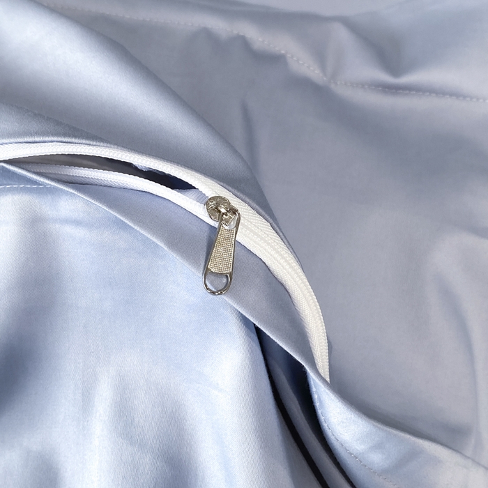 91家纺网 家纺一手货源 找家纺 置顶家纺 2025新款13372全棉刺绣四件套-桃花朵朵开 桃花朵朵开-天蓝