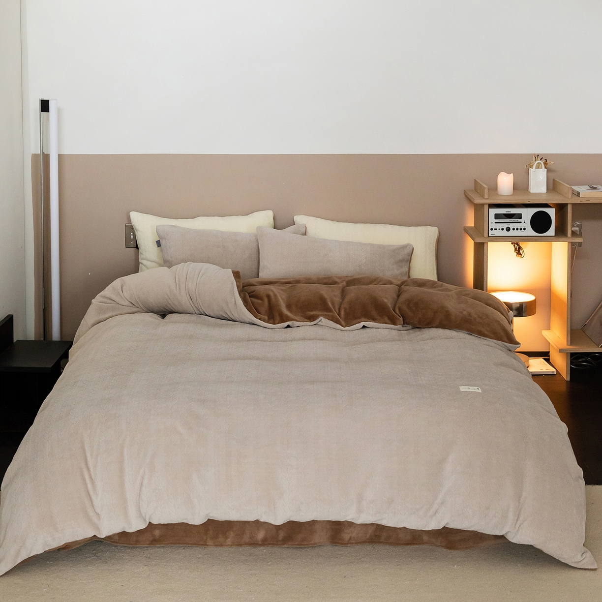 91家纺网 家纺一手货源 找家纺 （总）玉宇阁家居 2025新款230g高克重牛奶绒立体提花雕花四件套-日暮Lorena（168/228/248/248/248/268（券后控价） 床笠款套件可定制（适用于 10-22cm 高床垫））