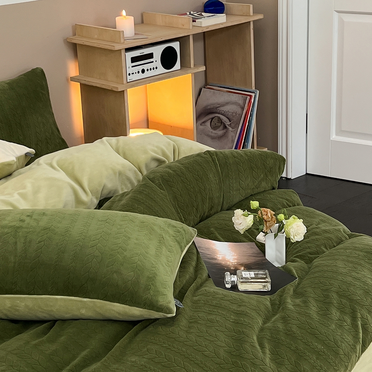 91家纺网 家纺一手货源 找家纺 （总）玉宇阁家居 2025新款230g高克重牛奶绒立体提花雕花四件套-日暮Lorena（168/228/248/248/248/268（券后控价） 床笠款套件可定制（适用于 10-22cm 高床垫））